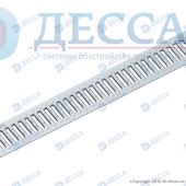 Решетка водоприемная -10.13,6.100- штампованная стальная оцинкованная с отверстиями под крепление (5080/1)