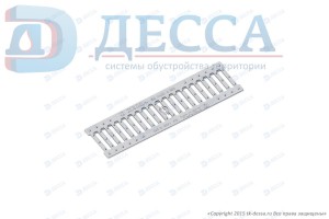 Решетка водоприемная -10.13,6.50- щелевая чугунная оцинкованная, кл.С (5065-д)